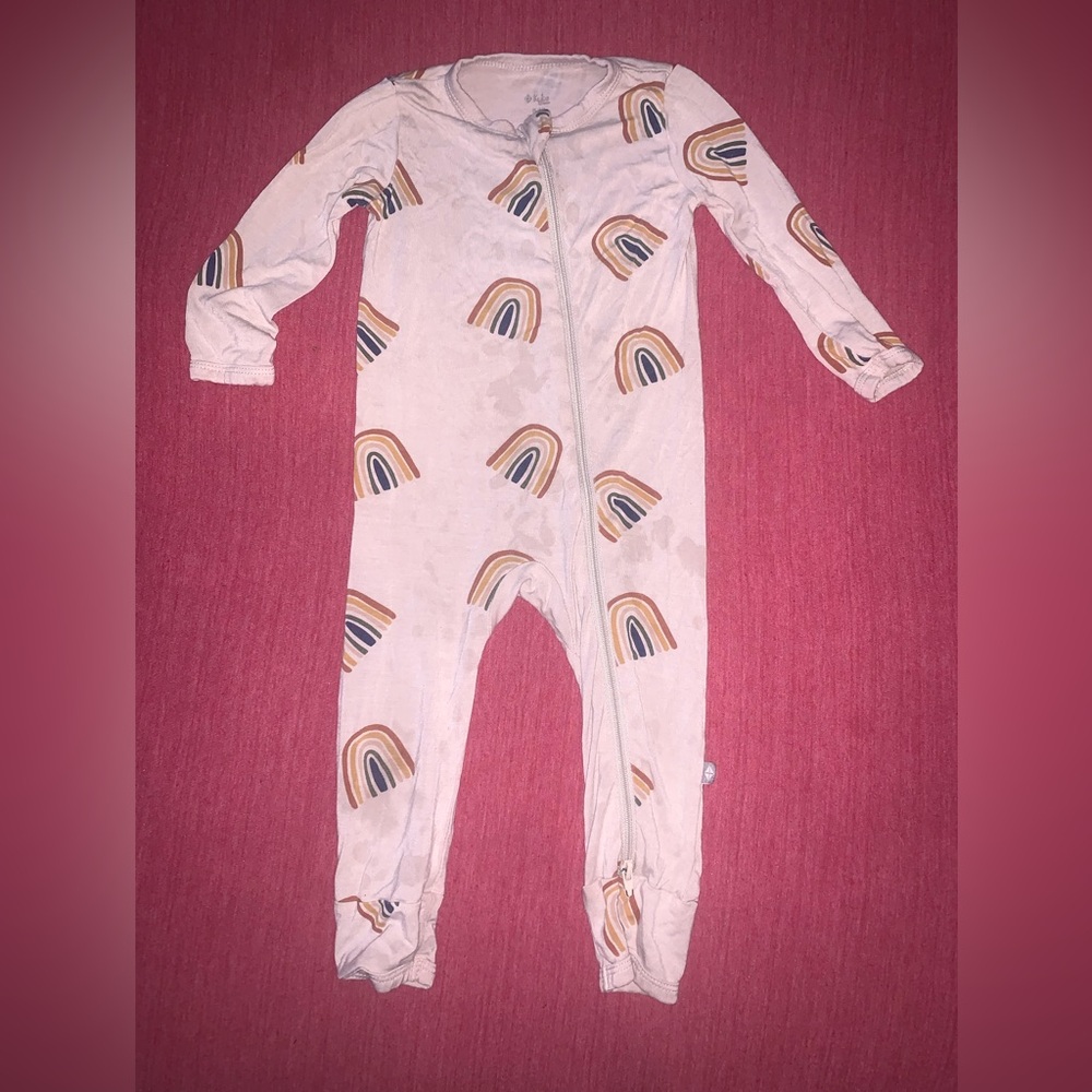 Kyte Baby Rainbow Printed Baby Romper